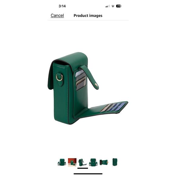 Montana West Cell Phone Purse Small Crossbody Bag Women Wallet with RFID Green - Picture 11 of 11